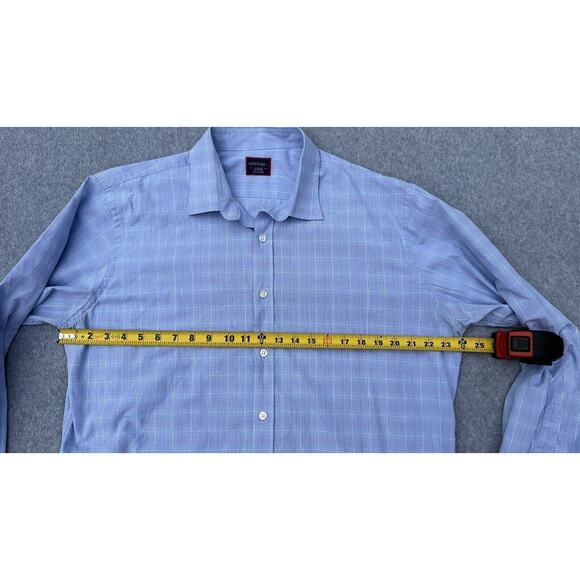 UNTUCKit Blue Plaid Casual Button Down Shirt - Picture 10 of 16
